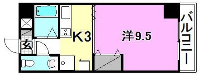 松山市和泉北のマンションの間取り