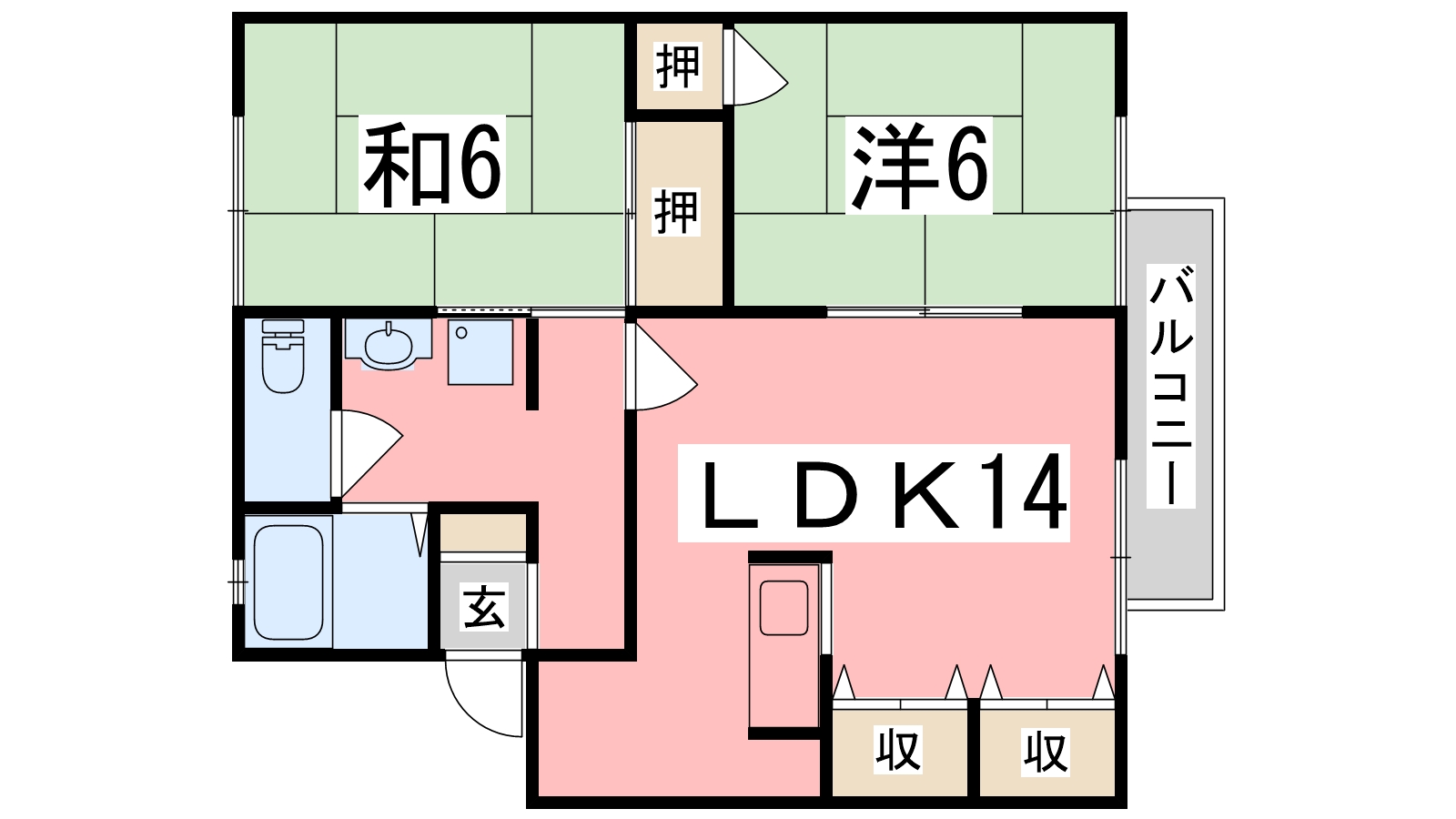 セジュール・ルポの間取り