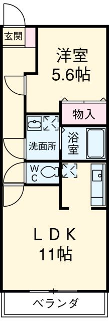 春日井市乙輪町のマンションの間取り