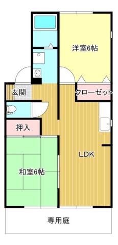 アーバン富岡A棟の間取り