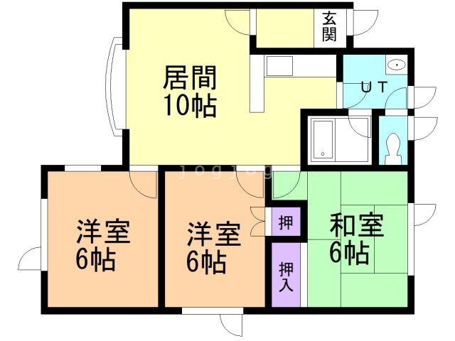 パークシテーフジサワＡの間取り