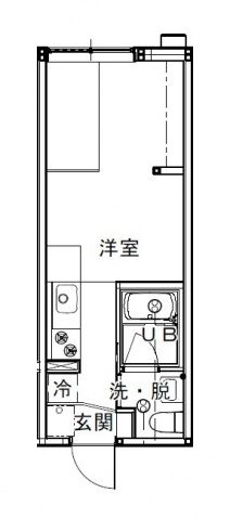 【広島市西区竜王町のアパートの間取り】