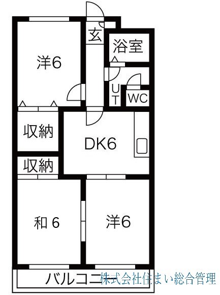 グランデ住吉B棟の間取り