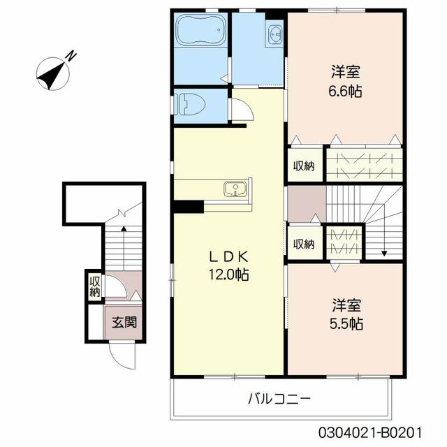 コンサルジュＭ　II棟の間取り