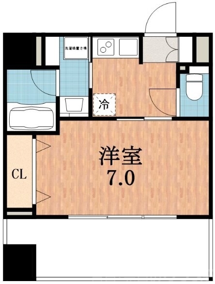 エイペックス四天王寺IIの間取り