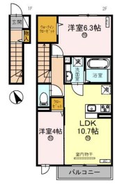 三木市大村のアパートの間取り