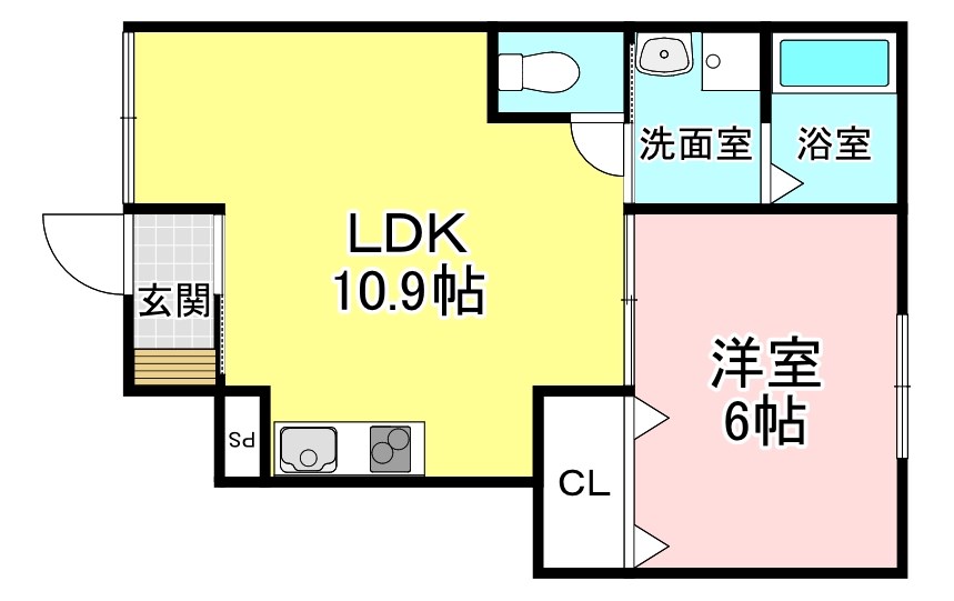 エクセルピア岩根中央の間取り