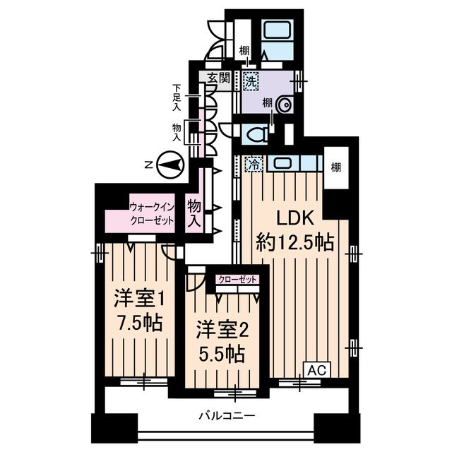 豊島区東池袋のマンションの間取り