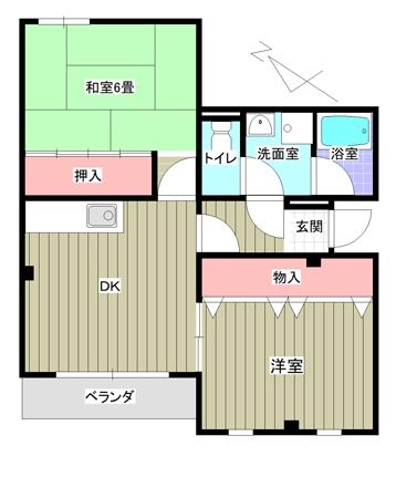 福知山市昭和町のマンションの間取り