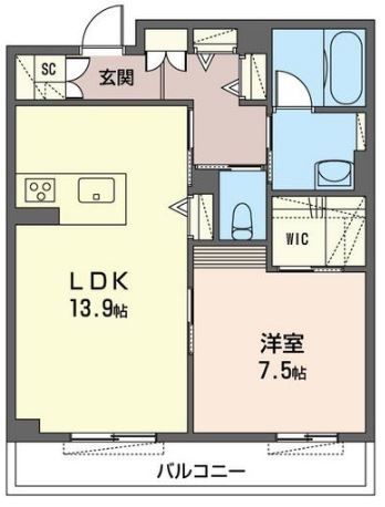 志木市本町のマンションの間取り