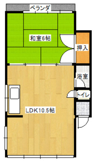 広島市南区宇品御幸のマンションの間取り