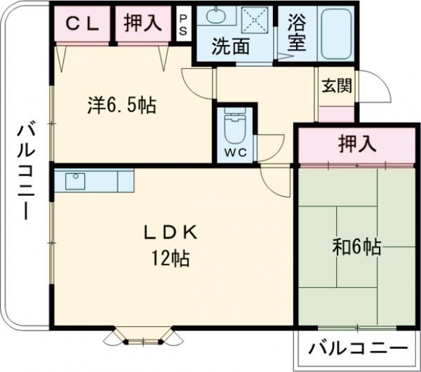 ソレーユYAMADAの間取り