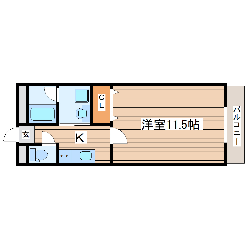 コージーコート高森Bの間取り