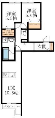 横浜市都筑区池辺町のマンションの間取り