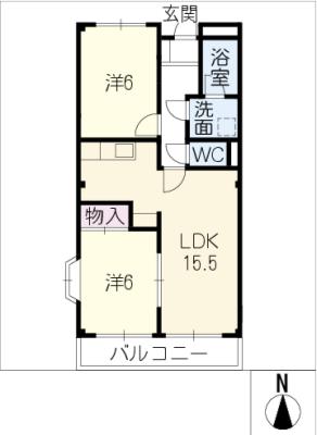 サニーハイム杉木の間取り