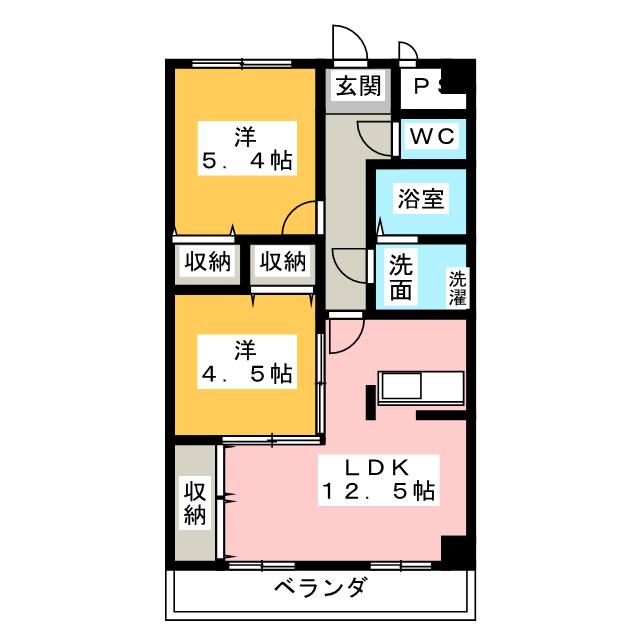 カルチェダイニチの間取り