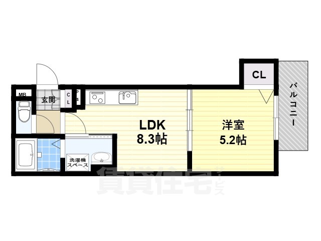 クリエオーレ長尾元町の間取り