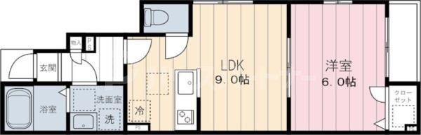 練馬区旭丘のアパートの間取り