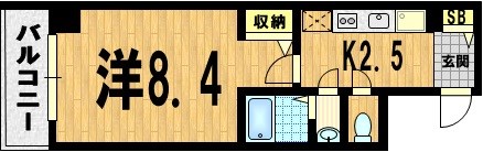 ウインドベル二条駅の間取り