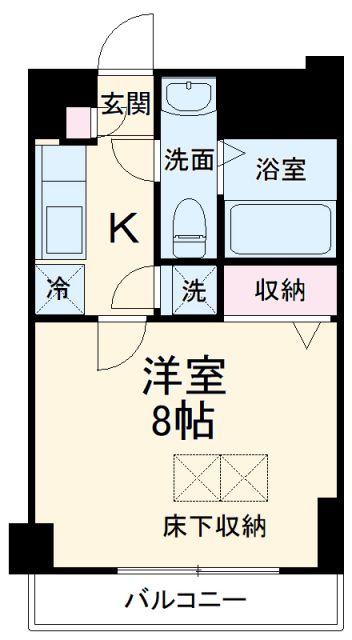 川口市芝新町のマンションの間取り