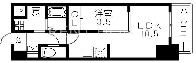 エグゼ今里の間取り