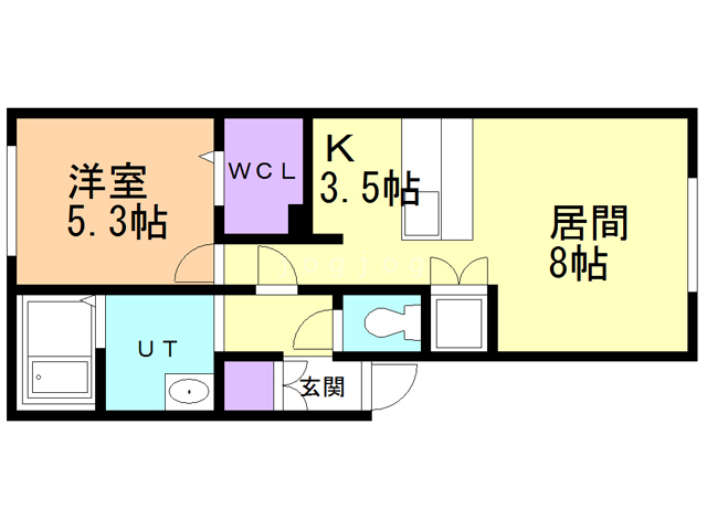 釧路郡釧路町新開のアパートの間取り