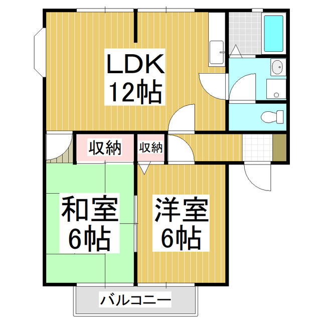 サンビレッジ有賀ＡＢの間取り