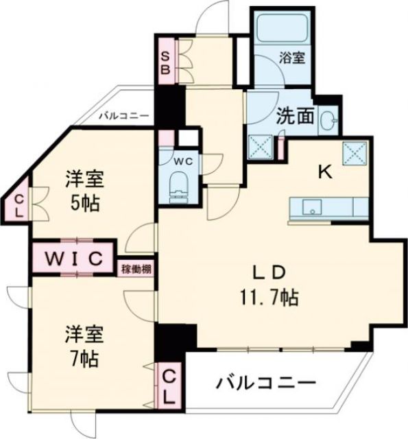 ドゥーエ東池袋の間取り