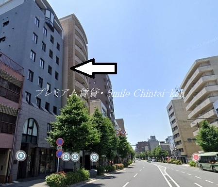 【京都市上京区伊勢屋町のマンションの建物外観】