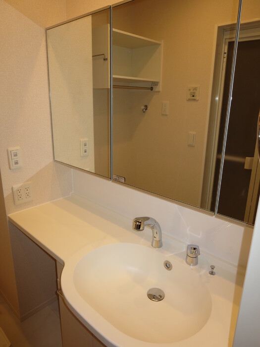 洗面設備　【サニーフラット新八代】洗面所