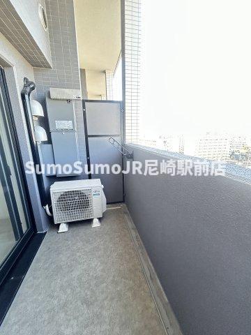 バルコニー　陽当たり良好なバルコニーです