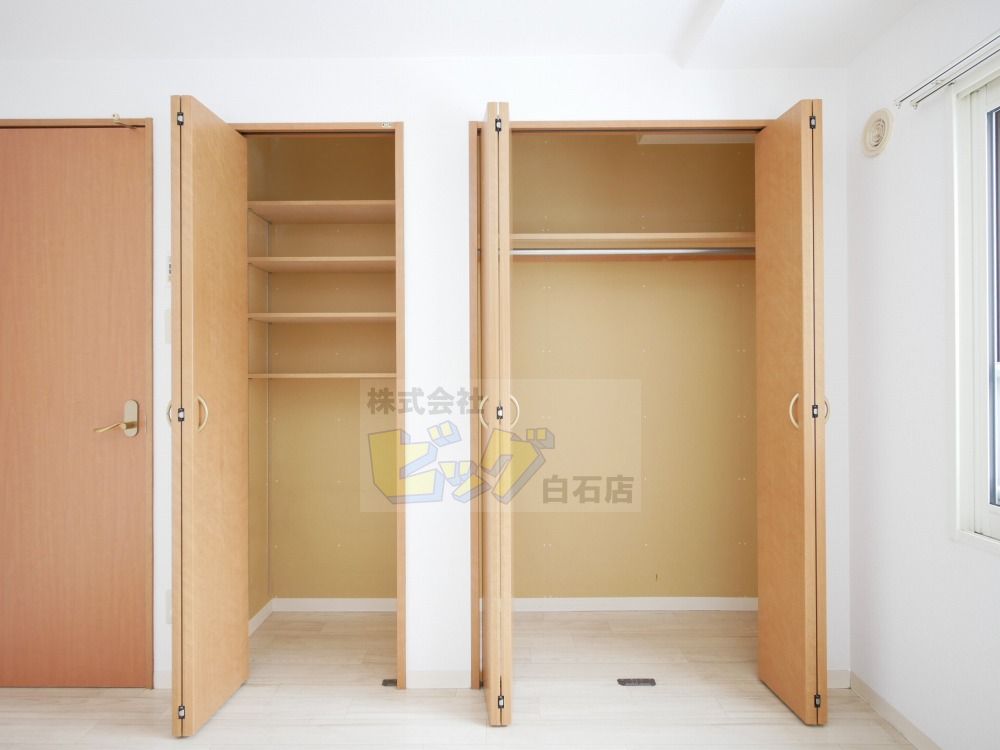 収納　各部屋にクローゼットを完備しています♪