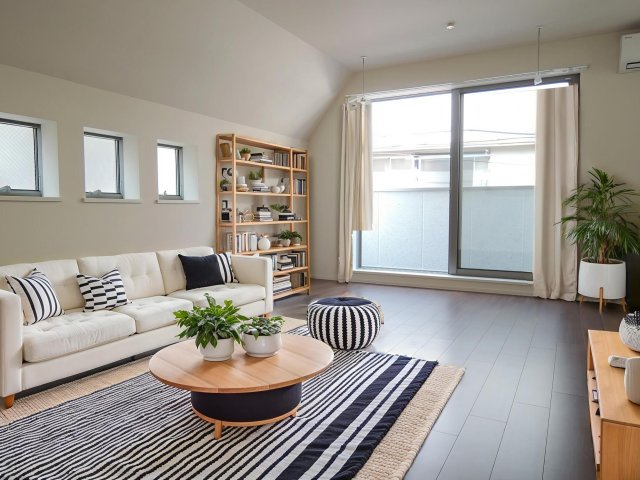 居室・リビング　※家具付きのイメージ写真になります。（CG家具のため、実際に