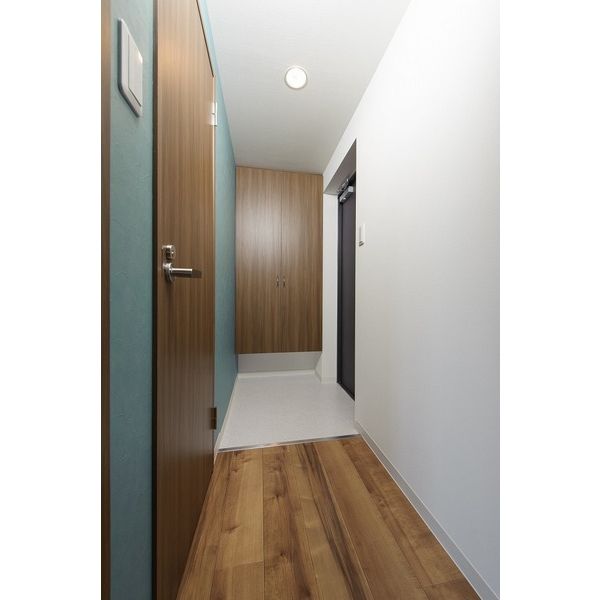 玄関　写真は同タイプの501号室です。