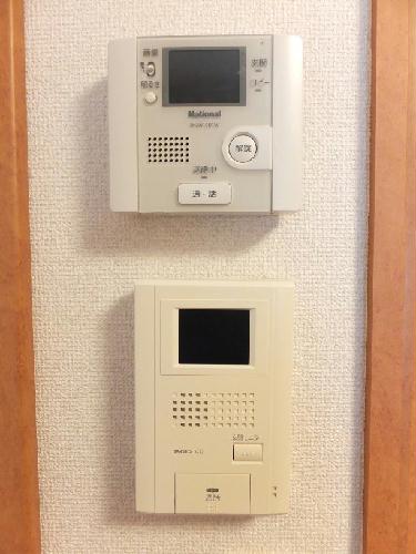 セキュリティ　ホームセキュリティー・モニター付きインターホンあり