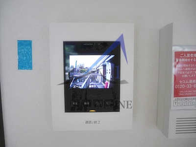 セキュリティ　モニター付きインターホンです。