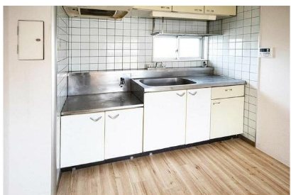 キッチン　ビレッジハウスの同一物件・同一タイプの間取りの写真です