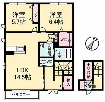 シャーメゾン赤坂 B棟の間取り写真