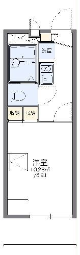 レオパレスQUATREの間取り写真