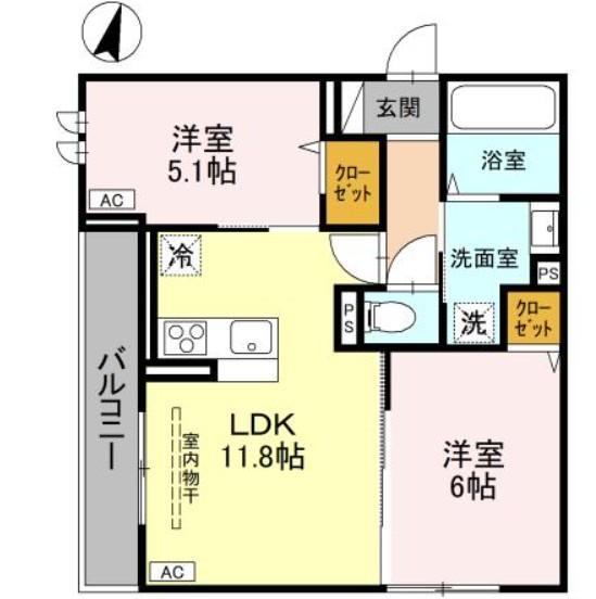 ＪＲ京浜東北線 与野駅 徒歩9分 3階建 築1年の間取り写真