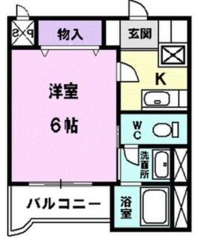 ハピネス八筋の間取り写真