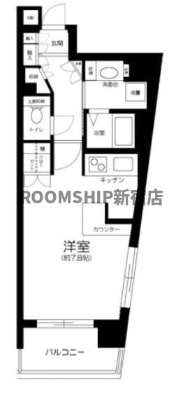 東武東上線 大山駅 徒歩9分 12階建 築29年の間取り写真
