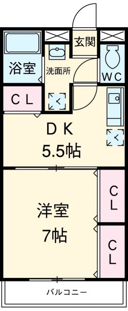 アンプルール フェール 縁Iの間取り写真