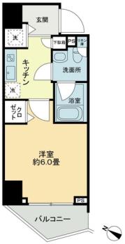 KDA SHINAGAWA OSAKIの間取り写真