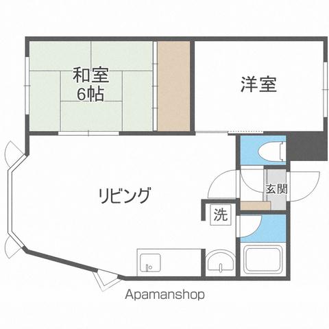 地下鉄南北線 澄川駅 徒歩35分 3階建 築35年の間取り写真