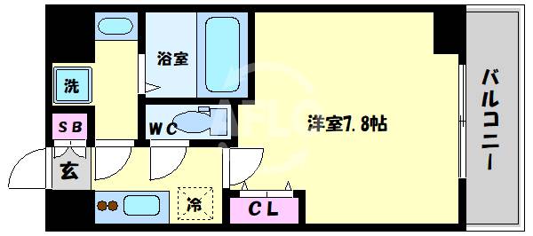 セオリー大阪ベイシティの間取り写真