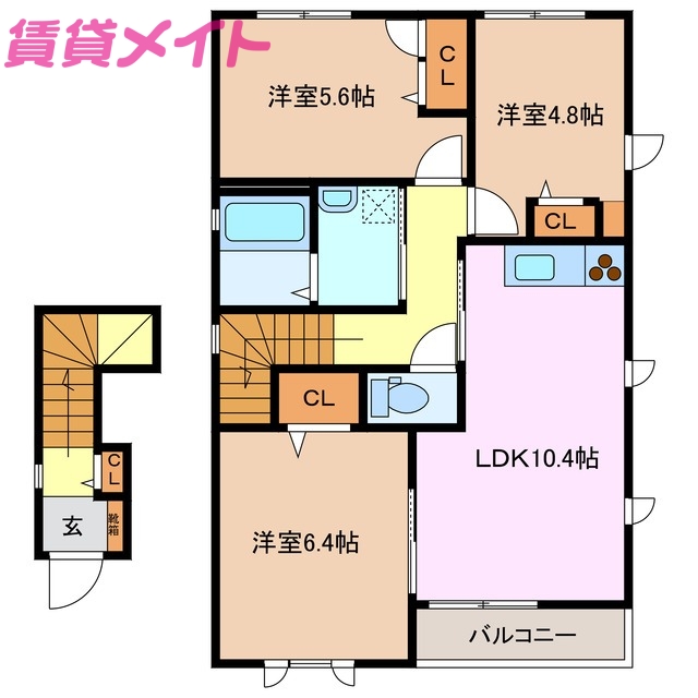 クレストIの間取り写真