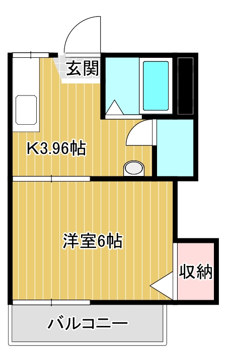 磐田市森下のアパートの間取り