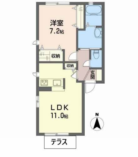 ルネ　行永東の間取り