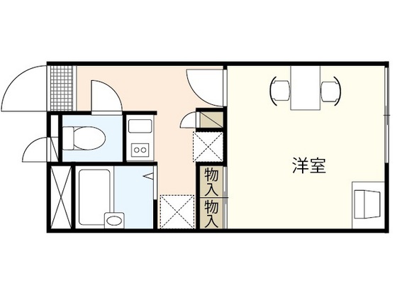 レオパレスグリーンビューの間取り